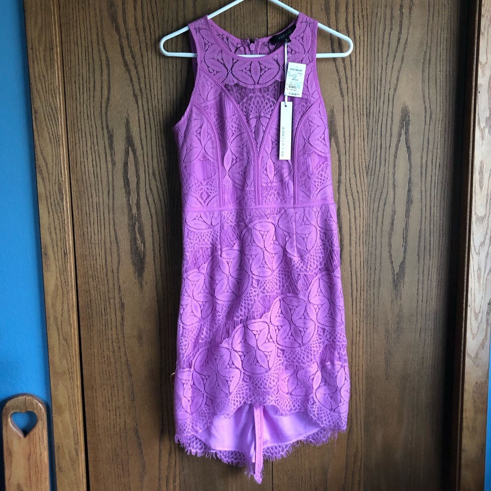 NWT Adelyn Rae lilac lace dress size M